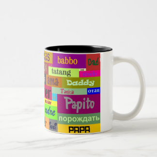 2 Couleurs Tasse de fête des pères