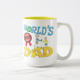 2 Couleurs Tasse de fête des pères