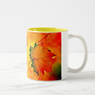 2 Couleurs tasse de feuille