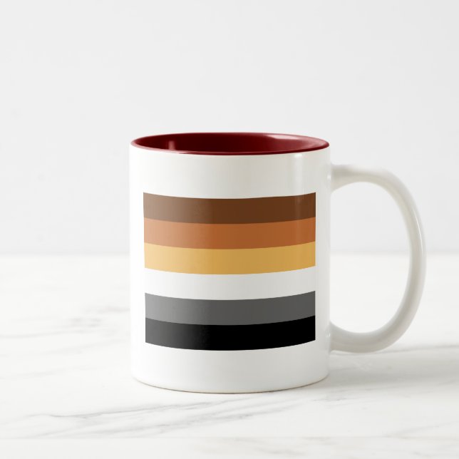 2 Couleurs Tasse de fierté d'ours (Droit)