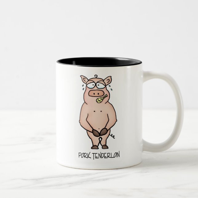 2 Couleurs Tasse de filet de porc (Droit)
