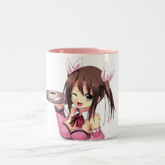 2 Couleurs Tasse de fille d'Anime de Waitless