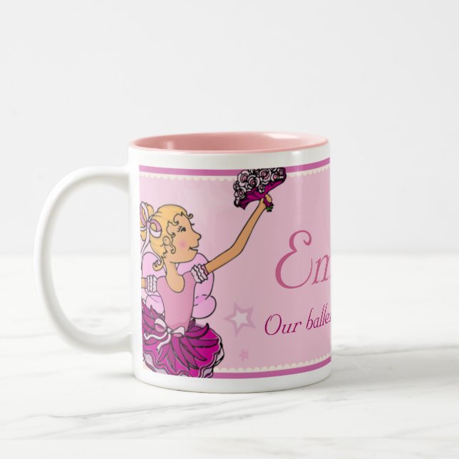 2 Couleurs Tasse de fille de cheveux roses et blonds de (Gauche)