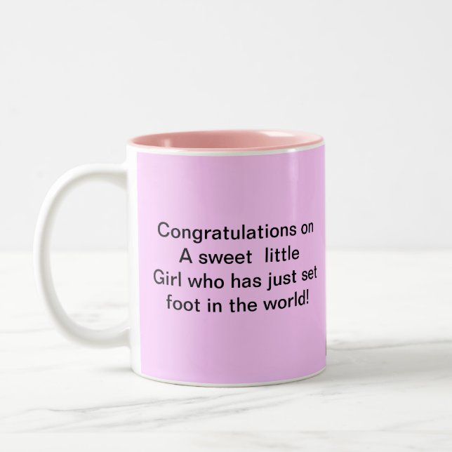 2 Couleurs Tasse de fille de Congrats (Gauche)