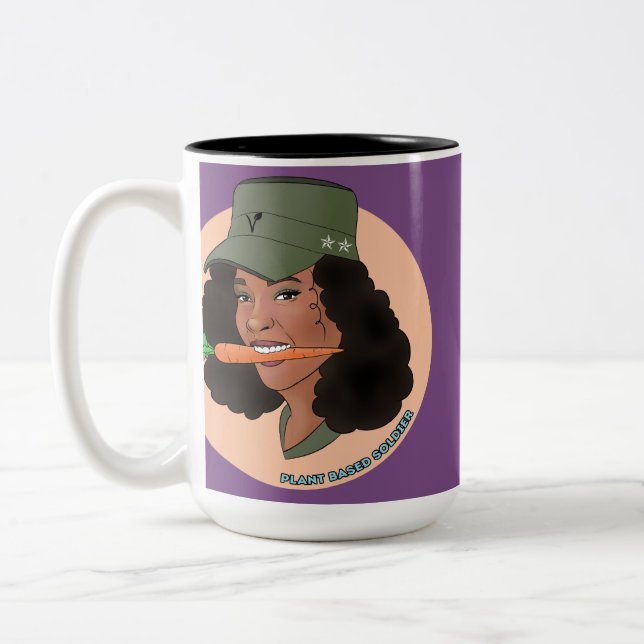 2 Couleurs Tasse de fille de soldat (Gauche)