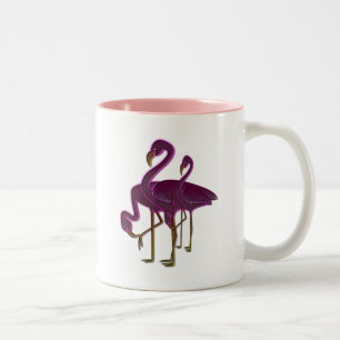 2 Couleurs Tasse de Flamants roses