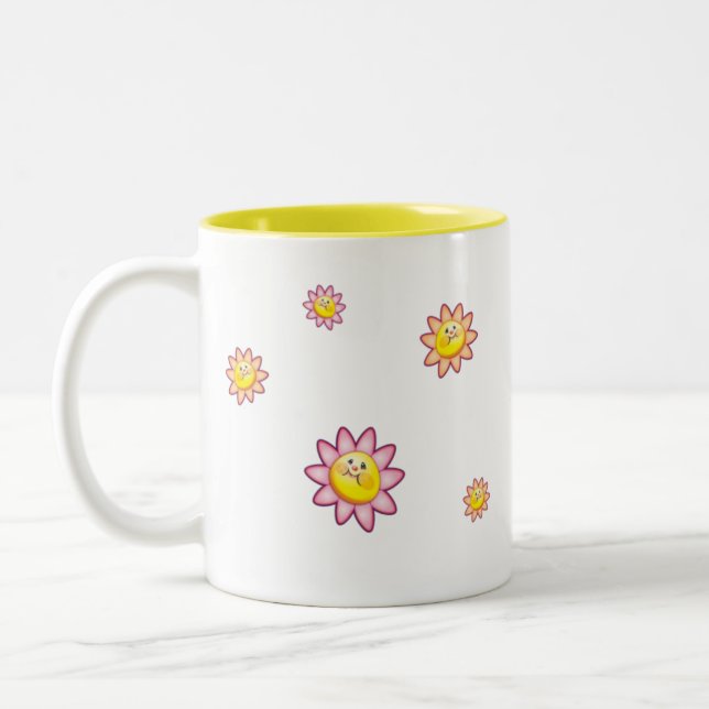2 Couleurs Tasse de fleur (Gauche)