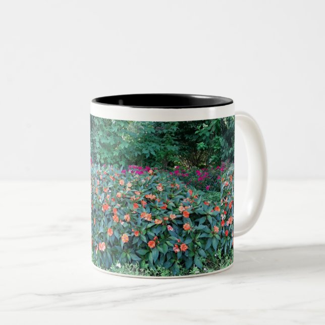 2 Couleurs Tasse de fleurs (Devant droit)