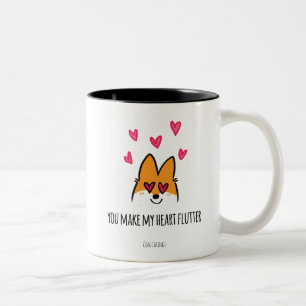 2 Couleurs Tasse de flottement de coeur