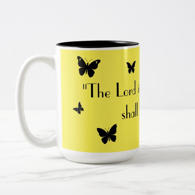 2 Couleurs Tasse de foi Papillon Jaune (Gauche)