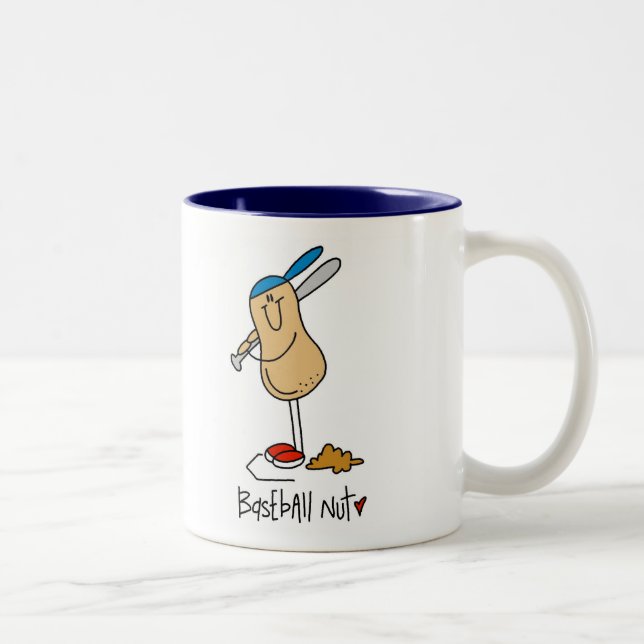 2 Couleurs Tasse de fou de baseball (Droit)