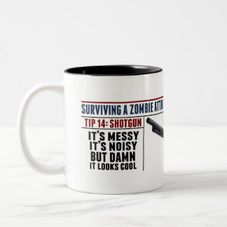 2 COULEURS TASSE DE FUSIL DE CHASSE DE ZOMBI