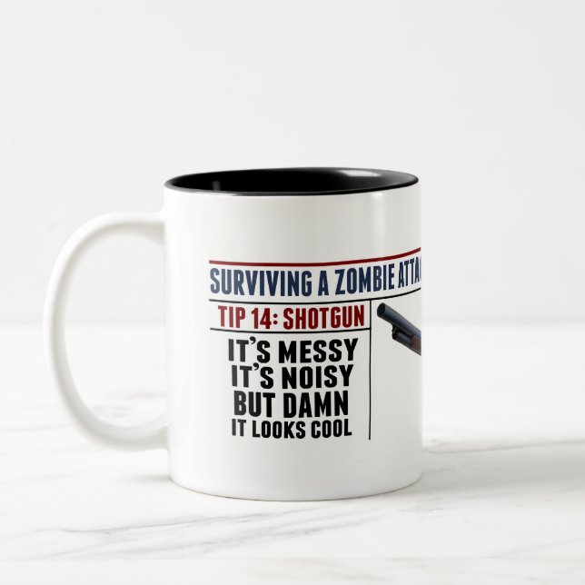 2 COULEURS TASSE DE FUSIL DE CHASSE DE ZOMBI (Gauche)