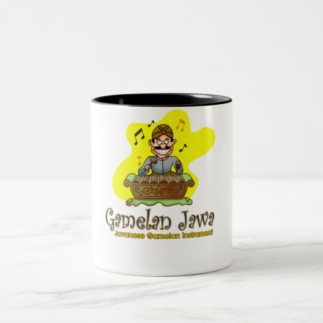 2 Couleurs Tasse de Gamelan Jawa (Centre)