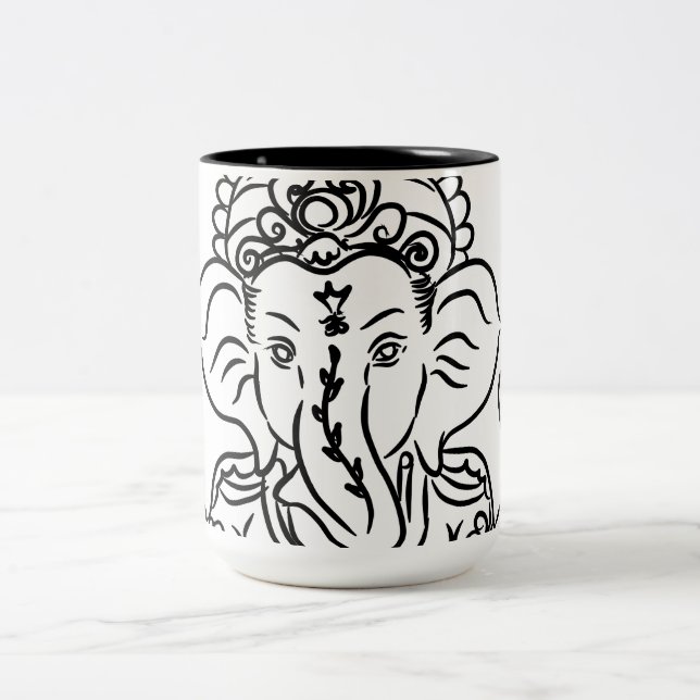 2 Couleurs Tasse de Ganesh (Centre)