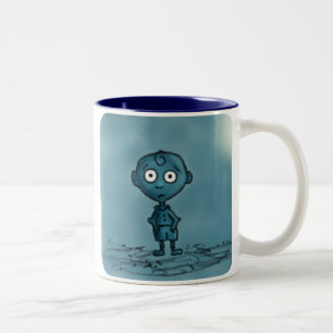 2 Couleurs Tasse de garçon bleu