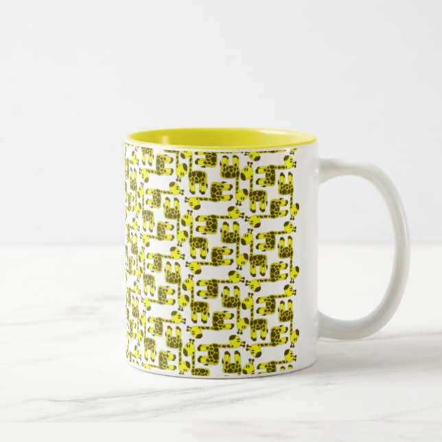 2 Couleurs Tasse de girafe (Droit)