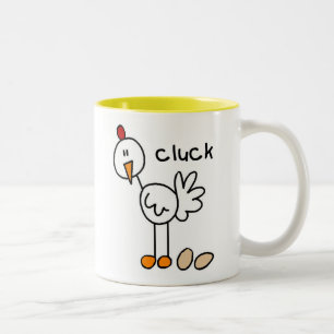 2 Couleurs Tasse de gloussement de poulet