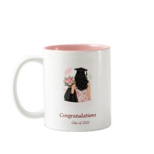 Tasse de graduation florale de la promotion 2026 –