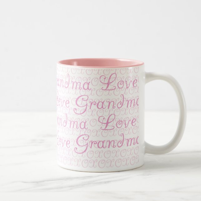 2 Couleurs Tasse de grand-maman d'amour (Droit)