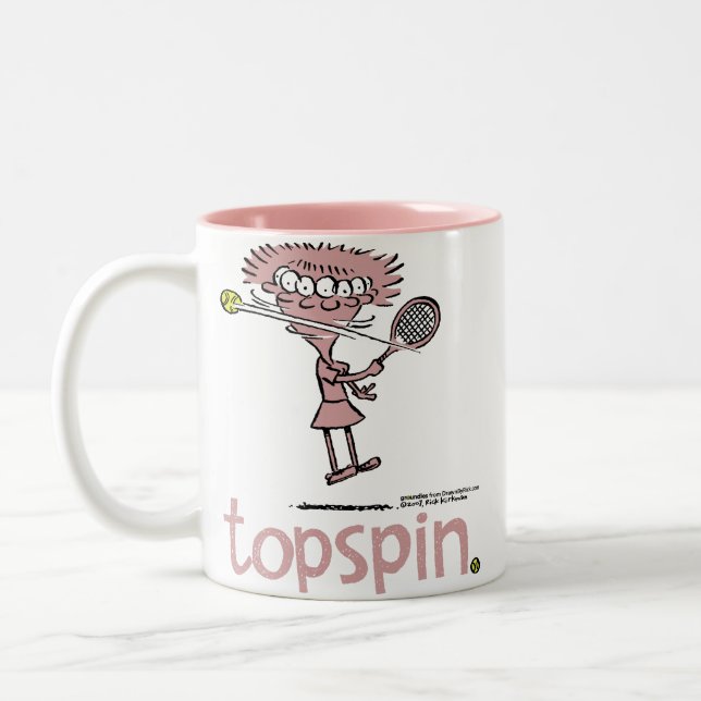 2 Couleurs Tasse de Groundies- Topspin (main droite) (Gauche)