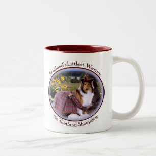 2 Couleurs Tasse de guerrier de Sheltie