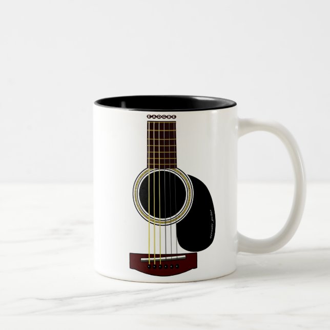 2 Couleurs tasse de guitare acoustique (Droit)