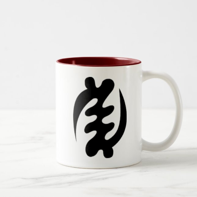 2 Couleurs Tasse de "Gye Nyame" (Droit)