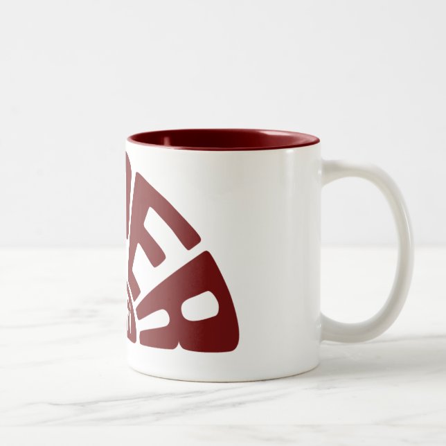 2 Couleurs Tasse de haute fidélité superbe rouge (Droit)