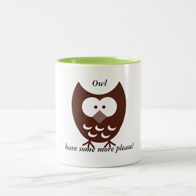 2 Couleurs Tasse de hibou (Centre)