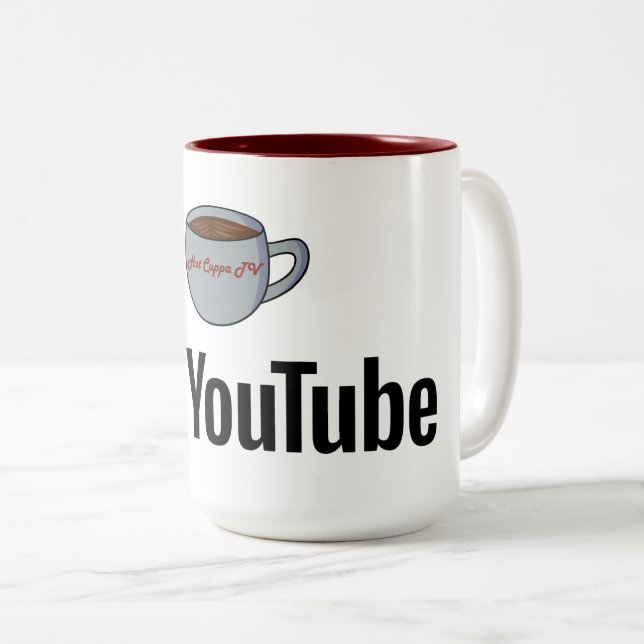 2 Couleurs Tasse de HotCuppaTV (Devant droit)