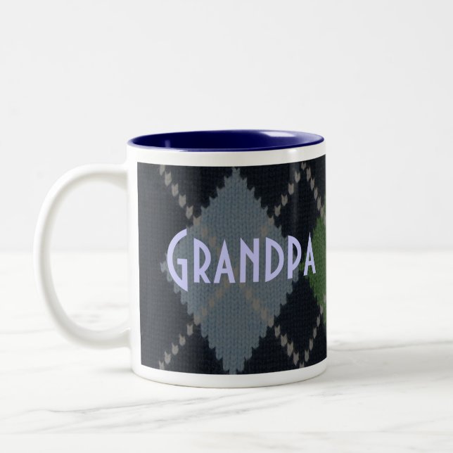 2 Couleurs Tasse de Jacquard de grand-papa (Gauche)