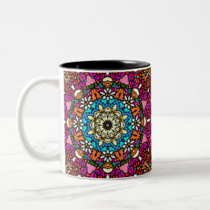 2 Couleurs Tasse de jardin groovy Flower Power