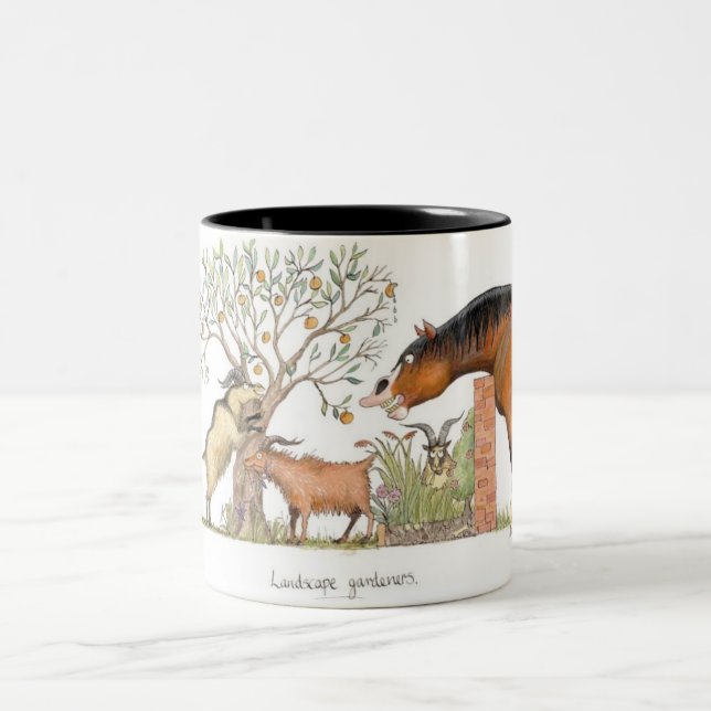 2 Couleurs Tasse "de jardiniers de paysage" (Centre)