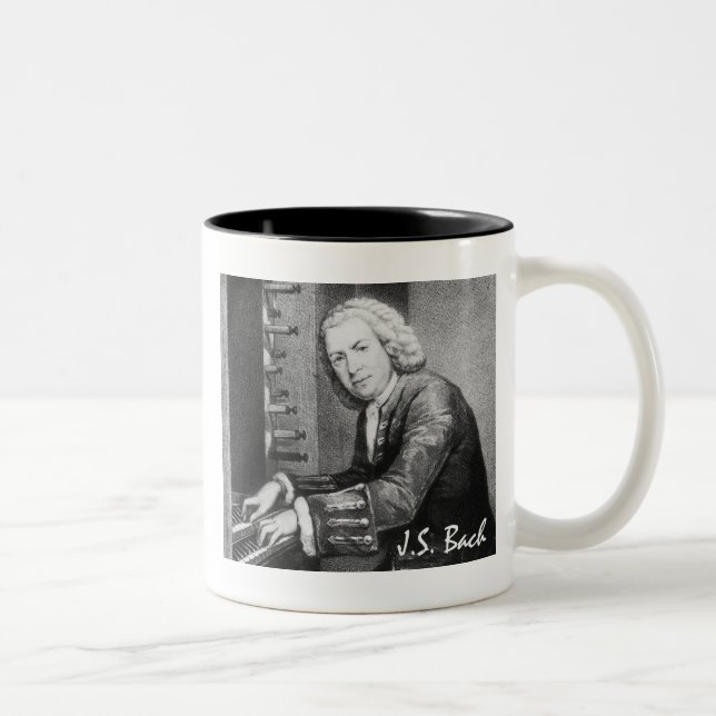 2 Couleurs Tasse de Johann Sebastian Bach (Droit)