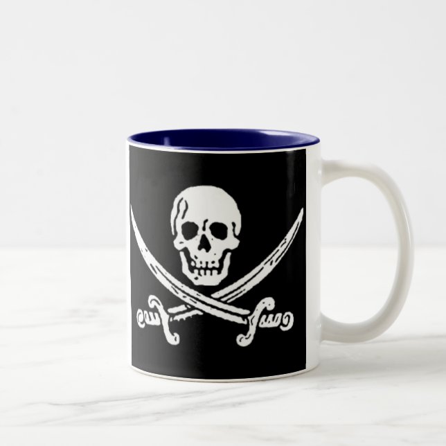 2 Couleurs Tasse de jolly roger (Droit)