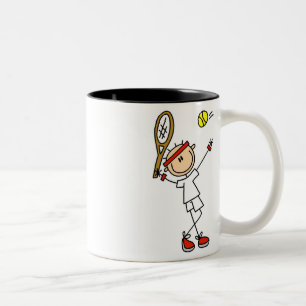 2 Couleurs Tasse de joueur de tennis de garçon