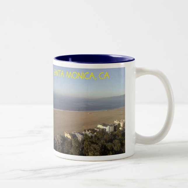 2 COULEURS TASSE DE JOUR DE SANTA MONICA (Droit)
