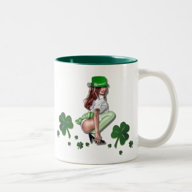 2 Couleurs Tasse de jour de St Patricks (Droit)