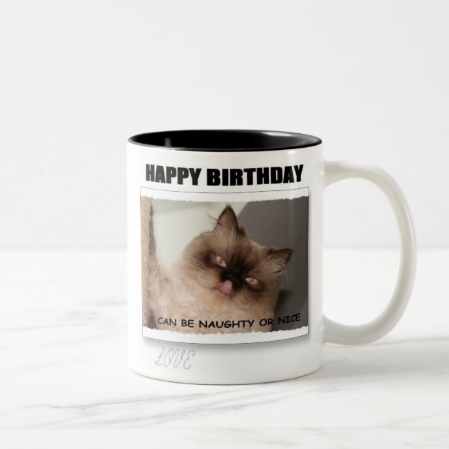 2 COULEURS TASSE DE JOYEUX ANNIVERSAIRE (Droit)