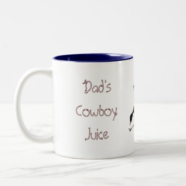 2 Couleurs Tasse de jus de Dad'sCowboy (Gauche)