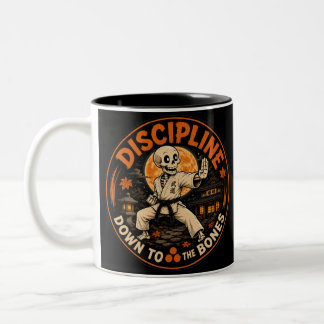 2 Couleurs Tasse de karaté Halloween Discipline jusqu'aux os