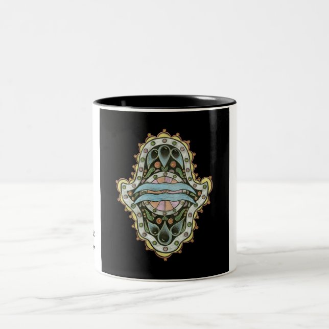 2 Couleurs Tasse de Khamsa de Verseau (Centre)
