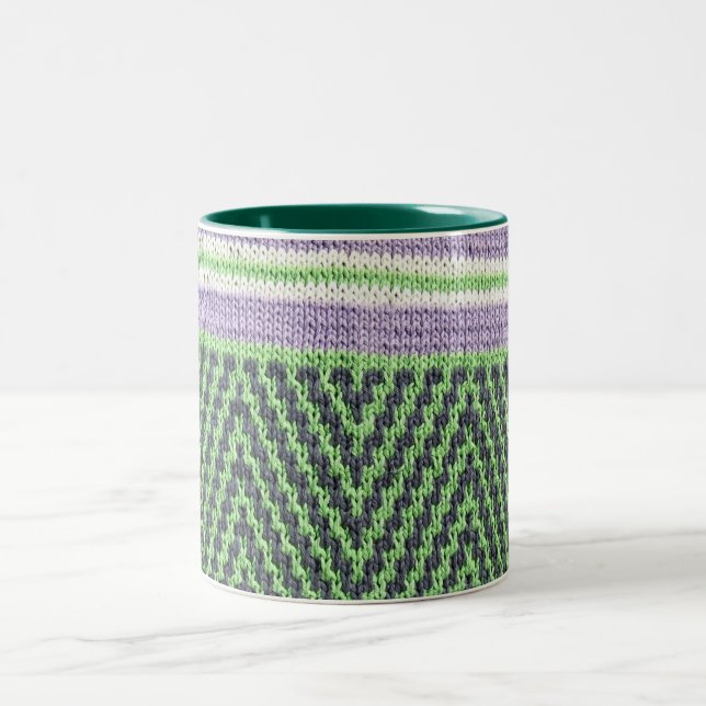 2 Couleurs tasse de Knit de m Artisanware (Centre)