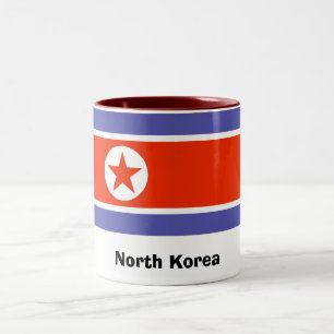 2 Couleurs Tasse de la Corée du Nord