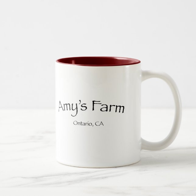 2 Couleurs Tasse de la ferme d'Amy (Droit)