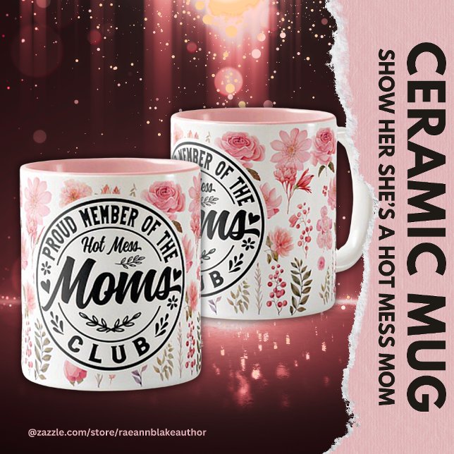 2 Couleurs Tasse de la fête des mères 'Club des mamans bordél (Créateur téléchargé)