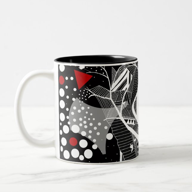 2 Couleurs tasse de la géométrie (Gauche)