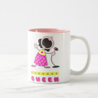 2 Couleurs Tasse de la Reine de karaoke