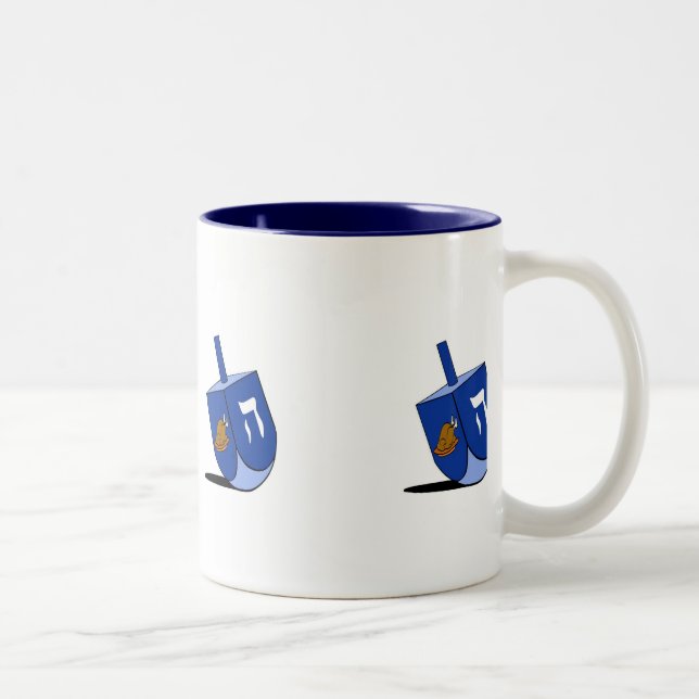 2 Couleurs Tasse de la Turquie Dreidel (Droit)